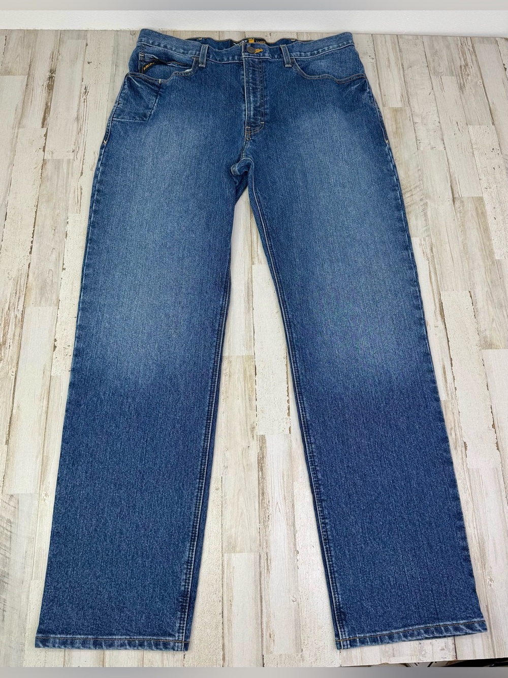 Ariat Rebar M3 Loose Straight Blue Jeans Men’s Size 36x34 Western Cowboy Work